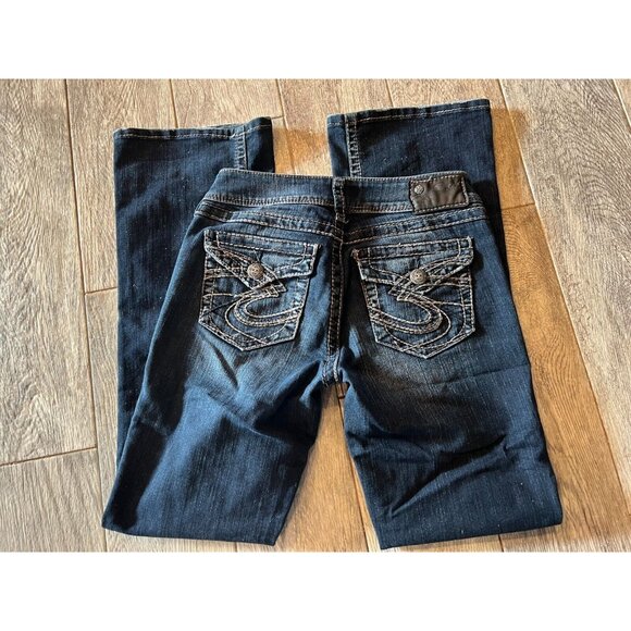 Silver Jeans Suki Surplus Back flap denim jeans size 27 x 32‎ Womens 27x32 Boot - Picture 3 of 12